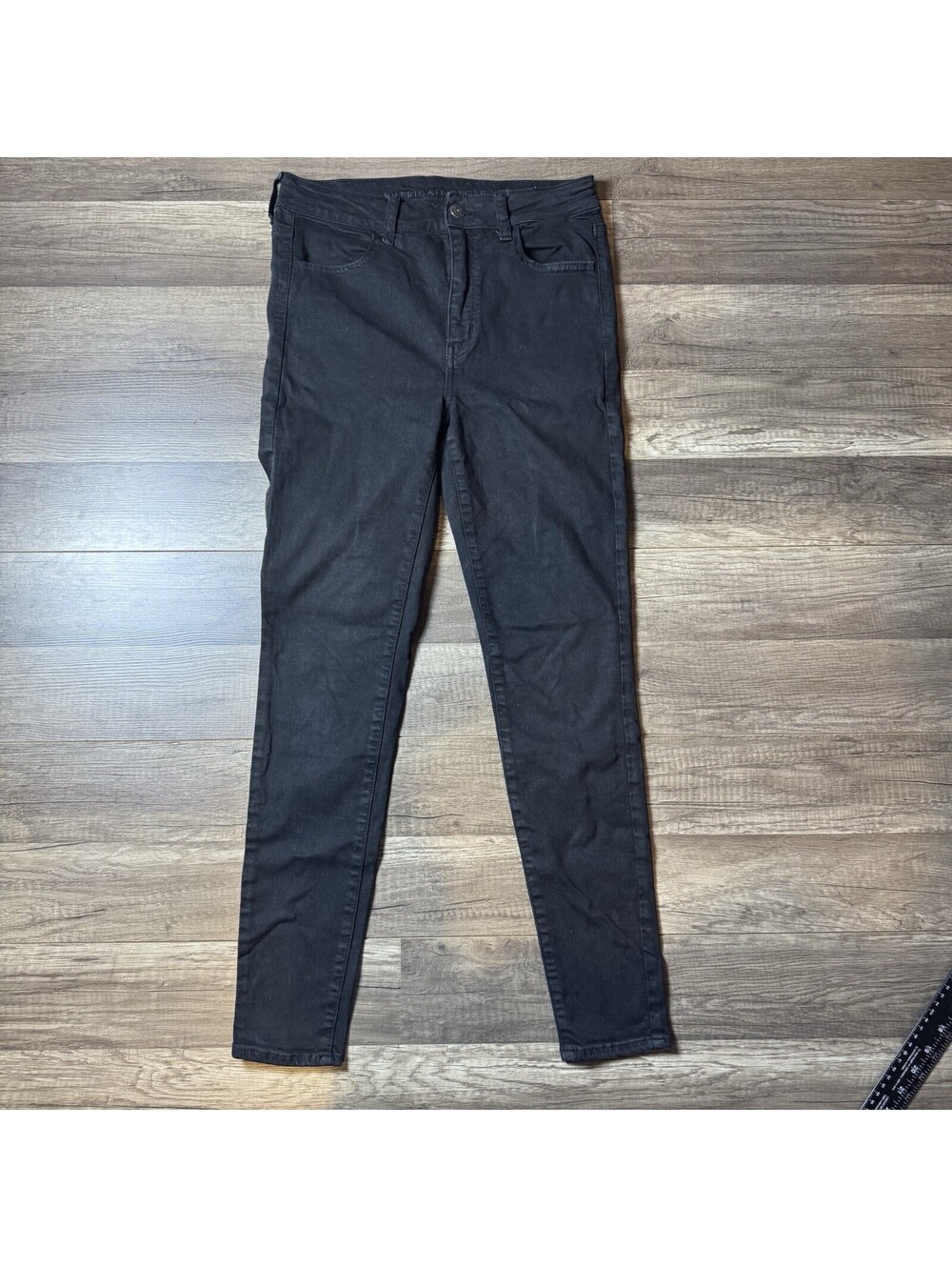 American Eagle Super Hi-Rise Jegging Women’s Size 6 Black Skinny Stretch Jeans